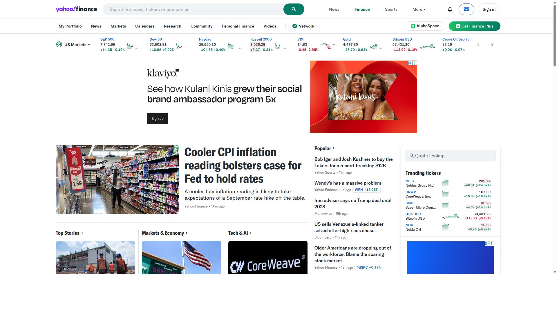 MU website