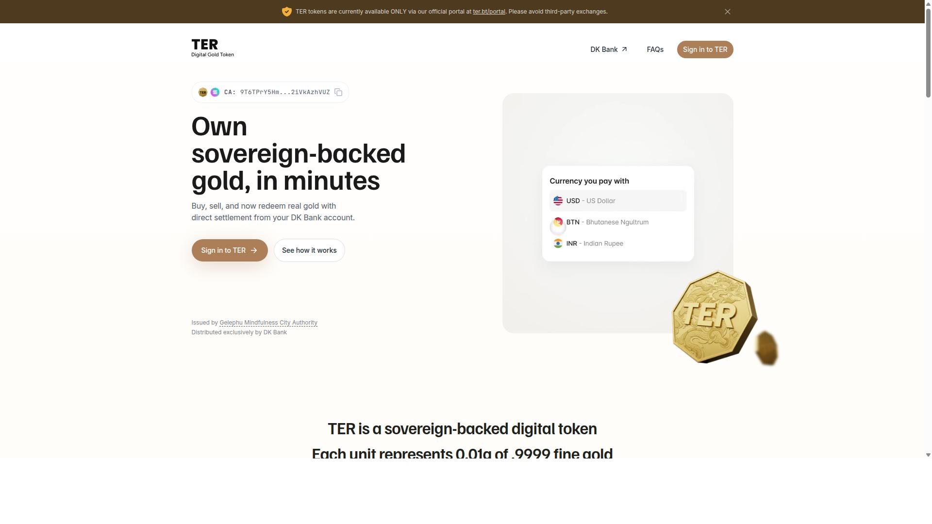 TER website